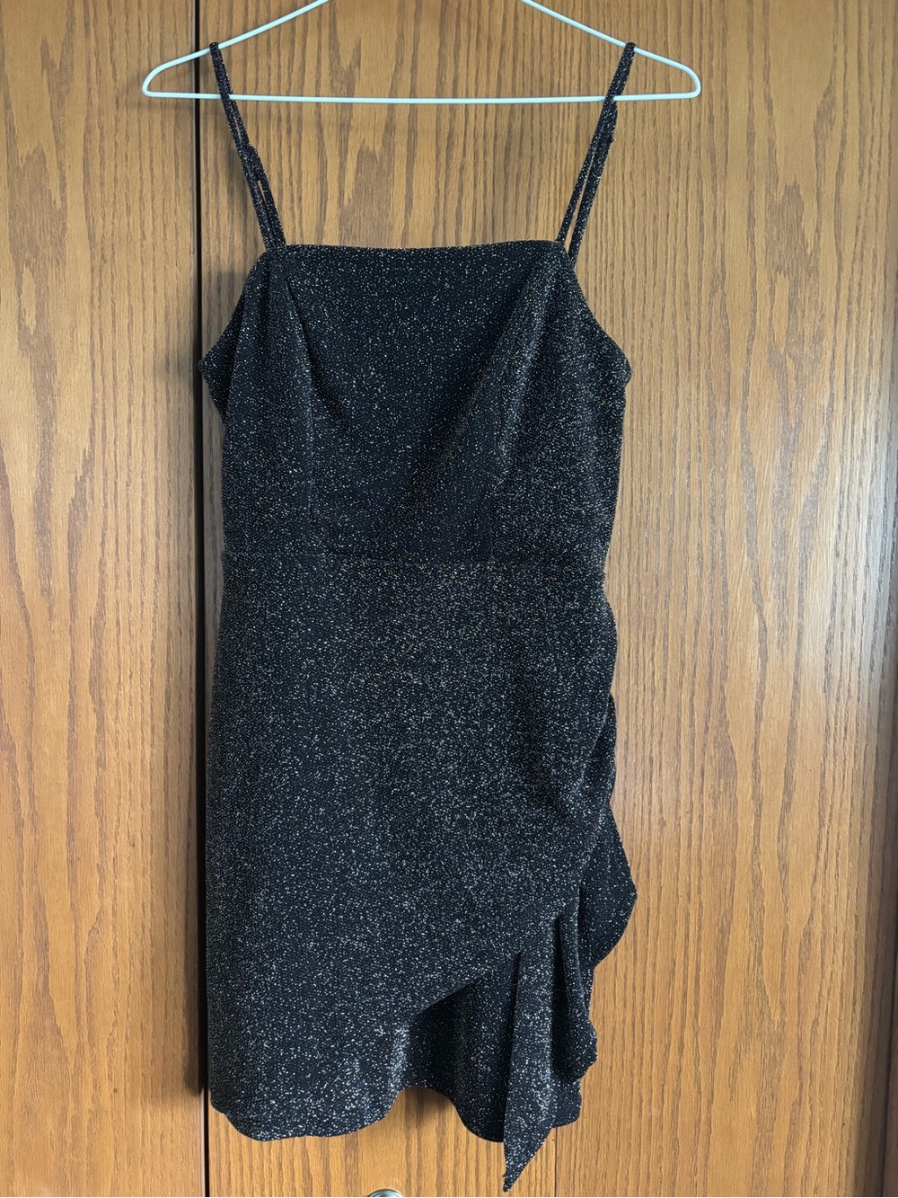 Kohl's Black Sparkle Spaghetti-Strap Mini Dress